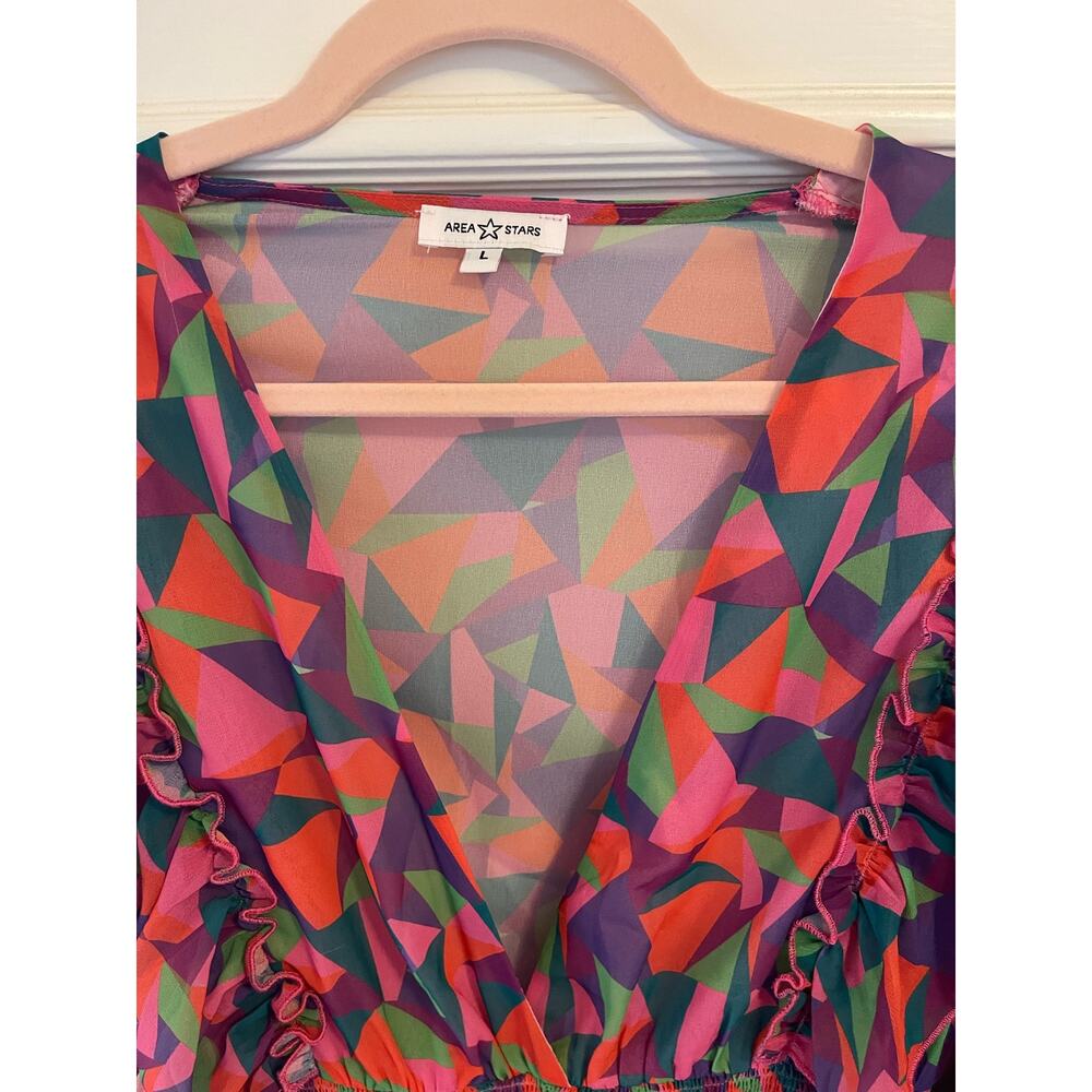 Area Stars, Multi-Colored Maxi Dress, NWT, Size: Large - Picture 4 of 5